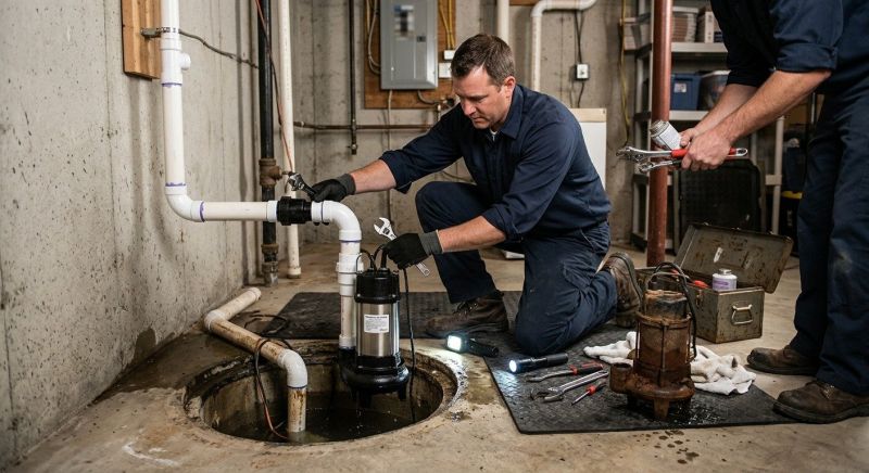 Sump Pump Replacement in Warwick, RI